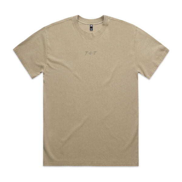 TxCxT Heavy tee - light brown text Thumbnail